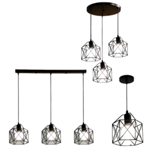 Lustre en fer de style nordique ERNESTO